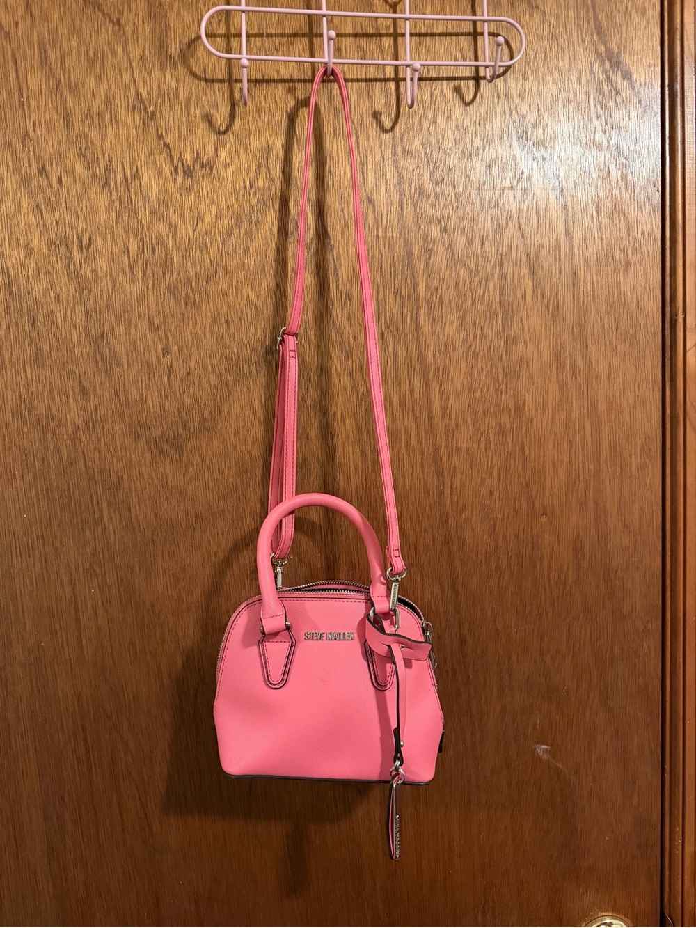Steve Madden Pink Mini Dome Crossbody Satchel